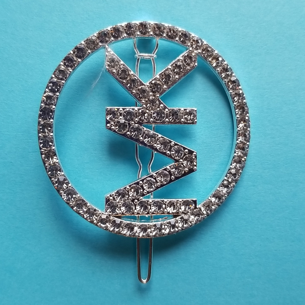 Jeweled Circle Hair Barrette